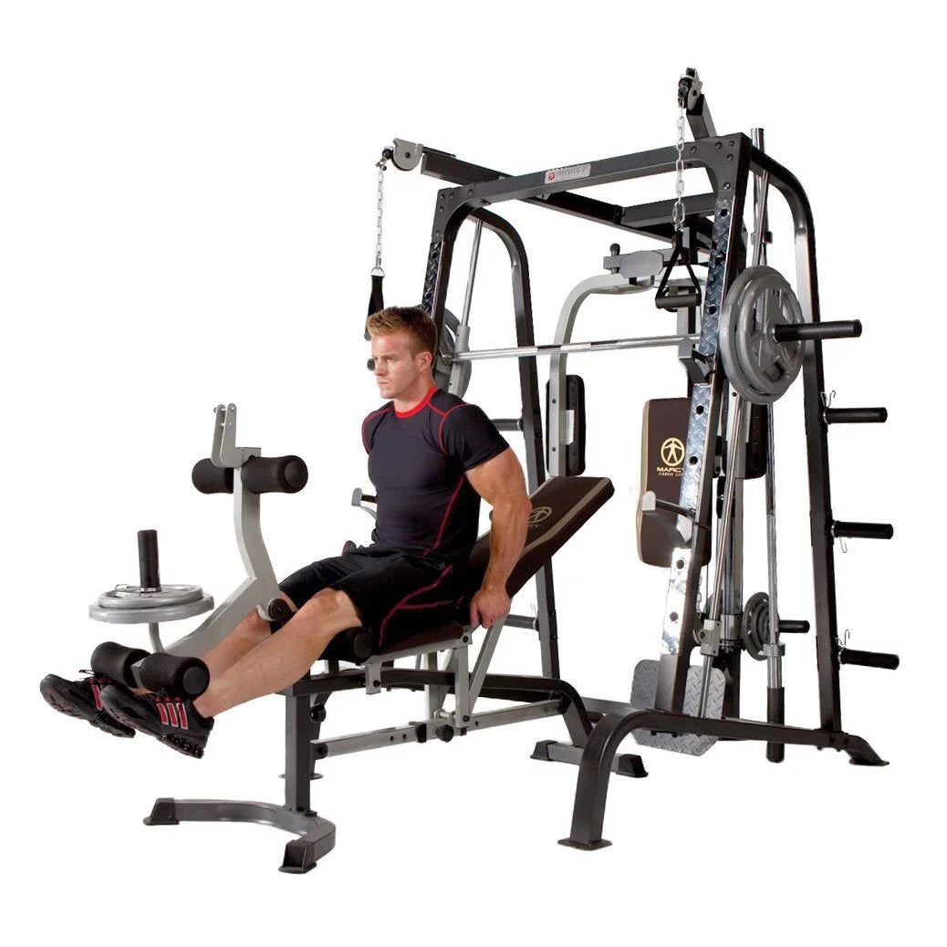 Diamond Elite Olympic Smith Cage Machine, Plate Loaded Home Gym Total Body Workout Machine (MD-9010G)